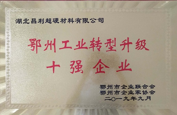 熱烈祝賀湖北昌利公司榮獲鄂州工業(yè)轉(zhuǎn)型升級10強(qiáng)企業(yè)、董事長龍其準(zhǔn)榮獲“鄂州工業(yè)優(yōu)秀民營企業(yè)家”稱號(hào)